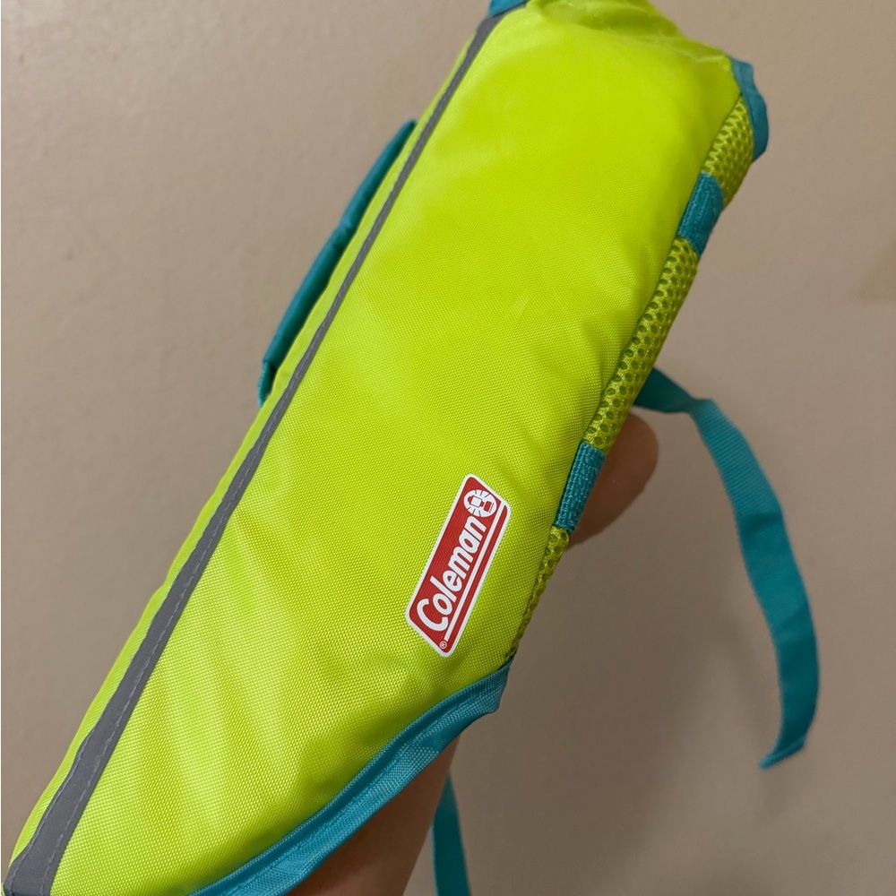 Coleman Neon Green and Aqua Bag